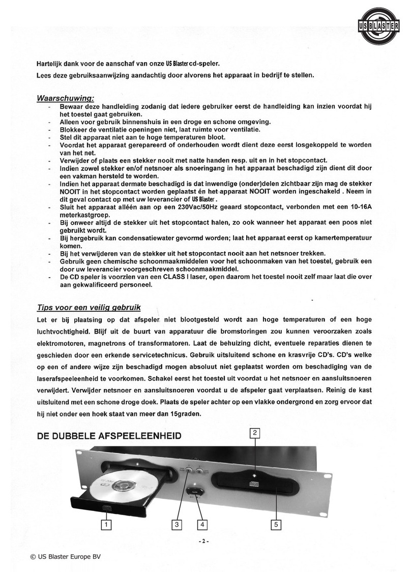 US Blaster Europe USB 7323 user manual