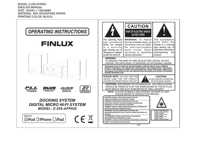Finlux Z-255-AFPADI operating instructions