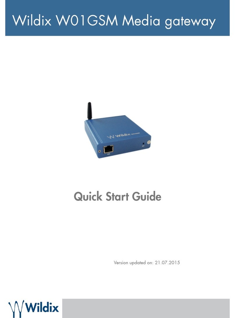 Wildix W01GSM User manual