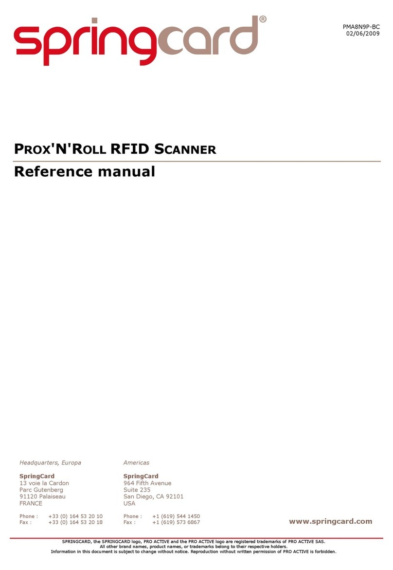 SpringCard Prox'N'Roll Reference manual