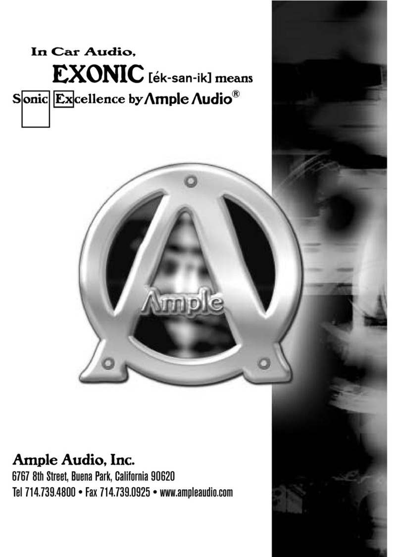 Ample Audio ACWD 1000 owner's manual