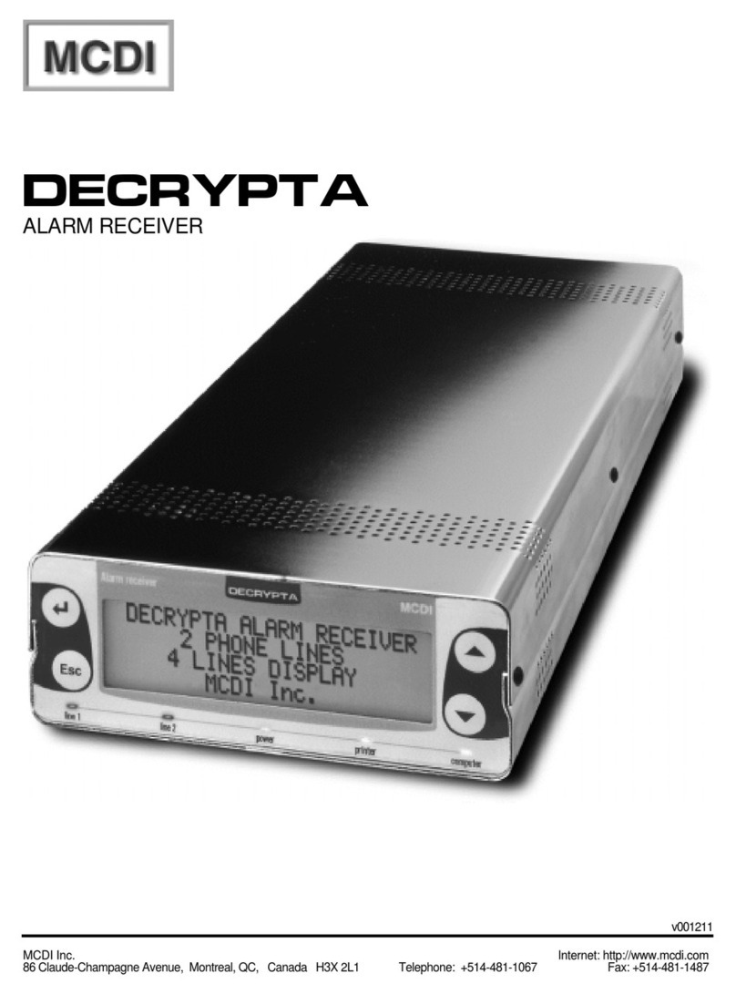 MCDI DECRYPTA User manual