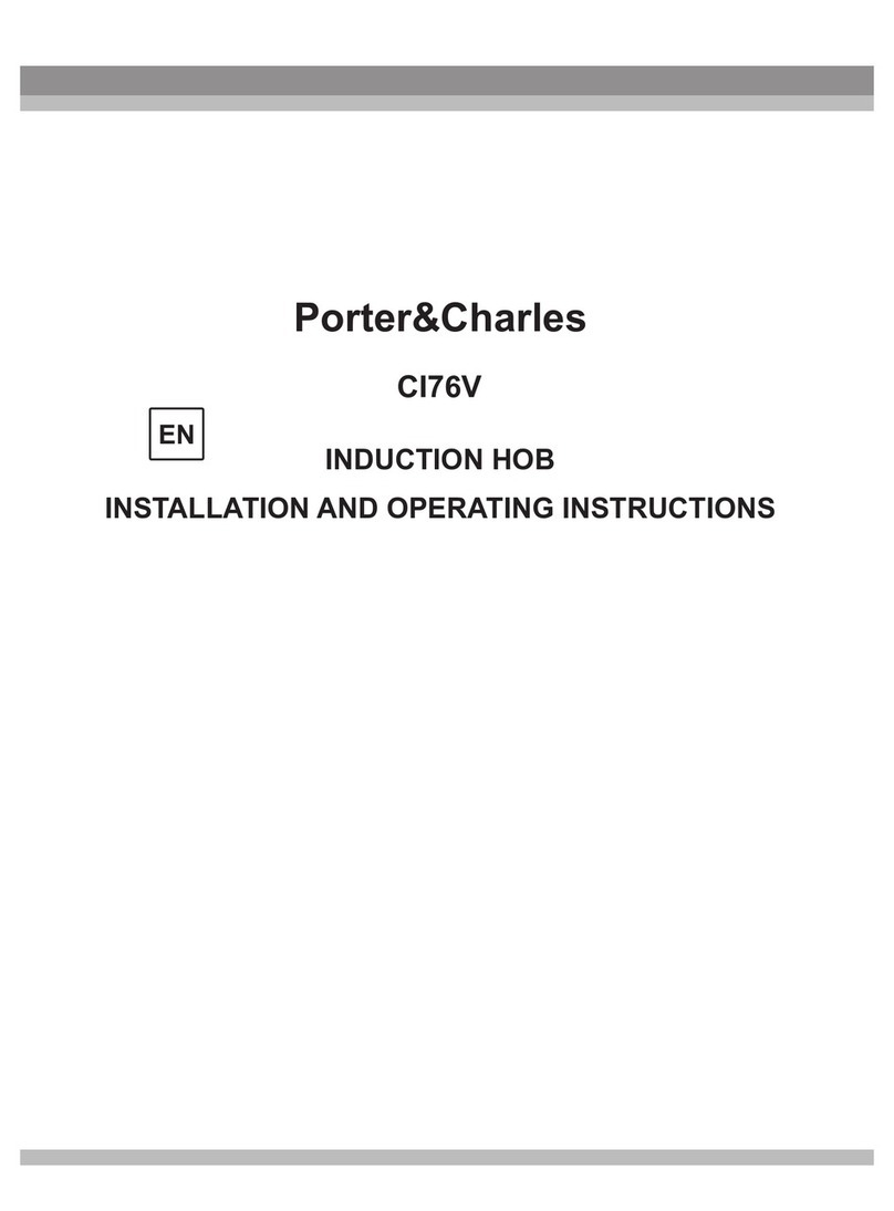 Porter&Charles CI76V Installation and operating instructions Porter&Charles CI76V Installation and operating instructions