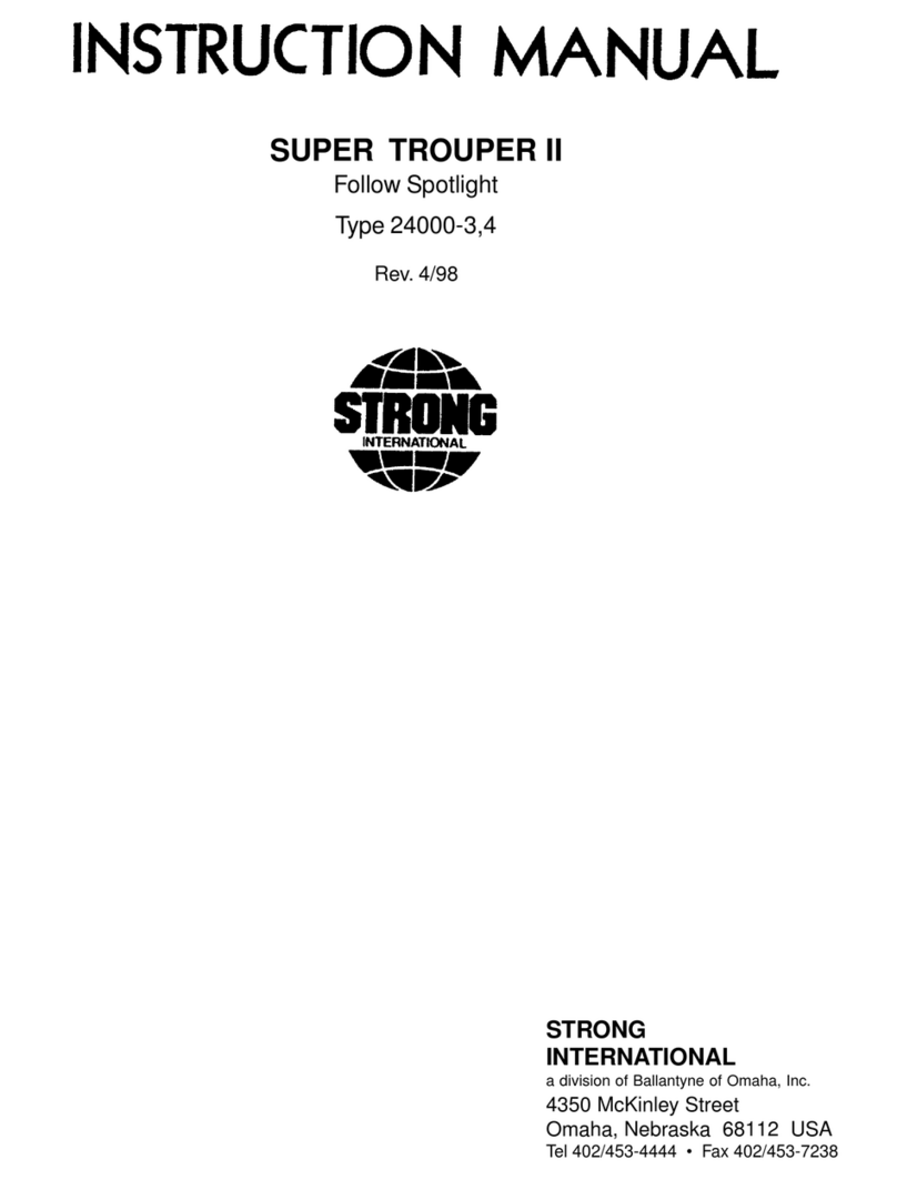 Strong International SUPER TROUPER II instruction manual Strong International SUPER TROUPER II instruction manual