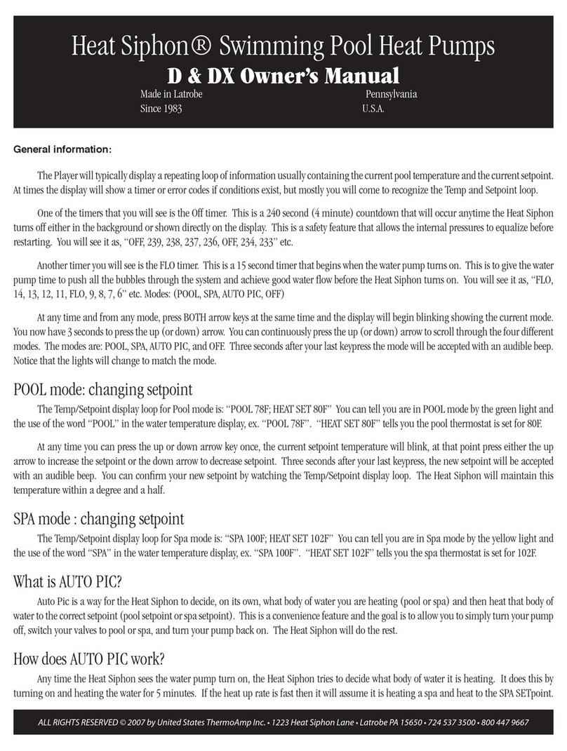 Heat Siphon D owner's manual