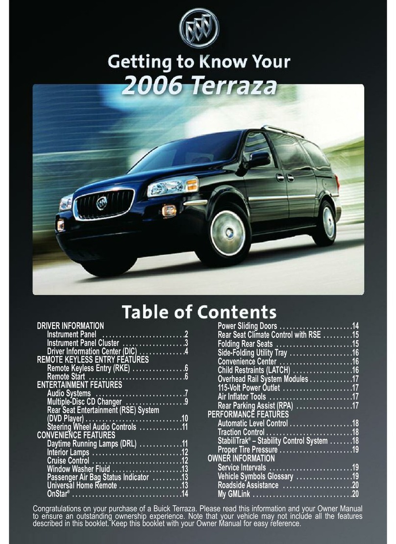 Buick TERRAZA 2006 Assembly instructions
