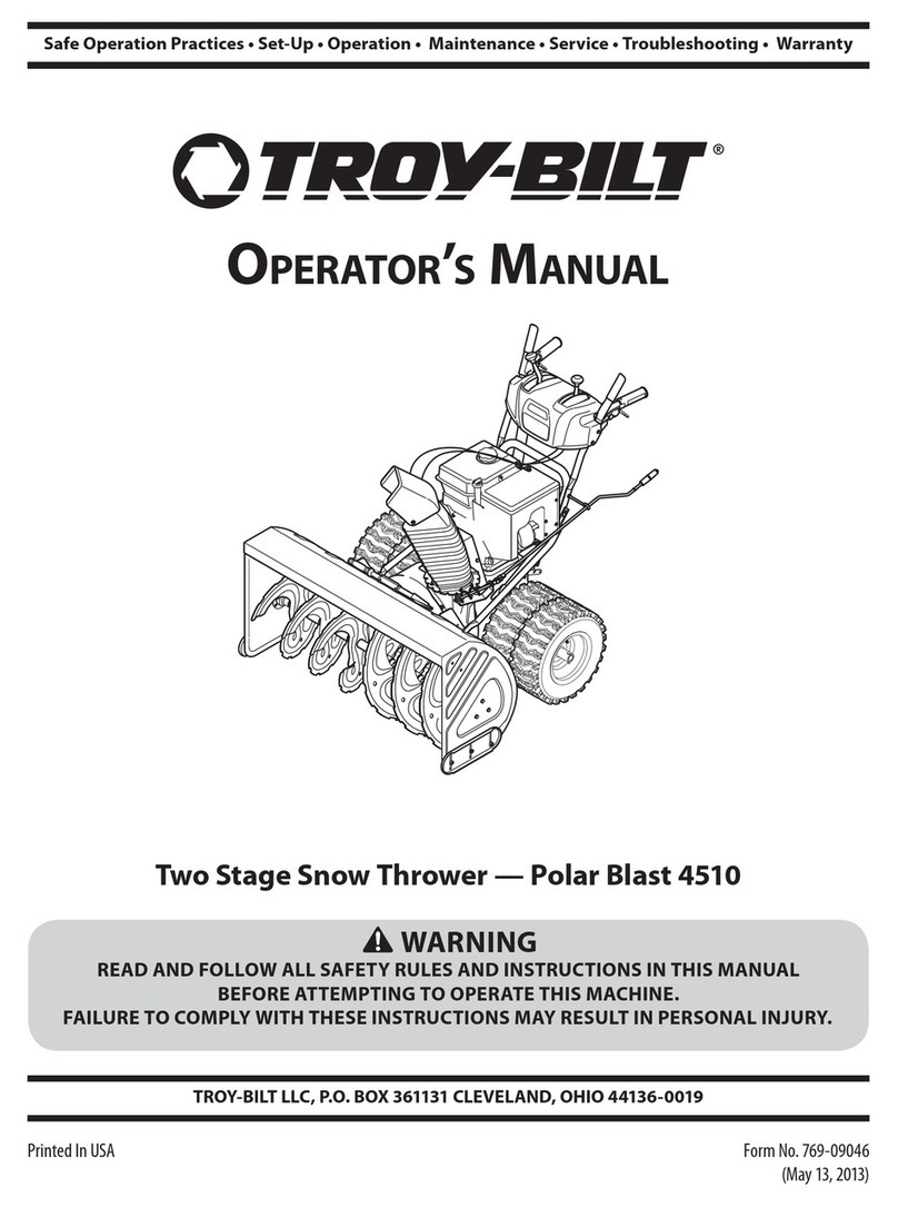 Troy-Bilt Polar Blast 4510 Operator's manual
