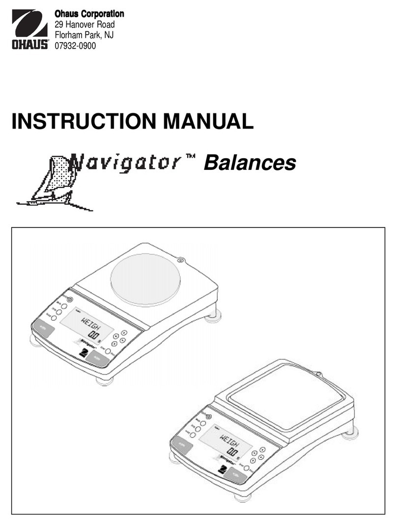 OHAUS Navigator User manual