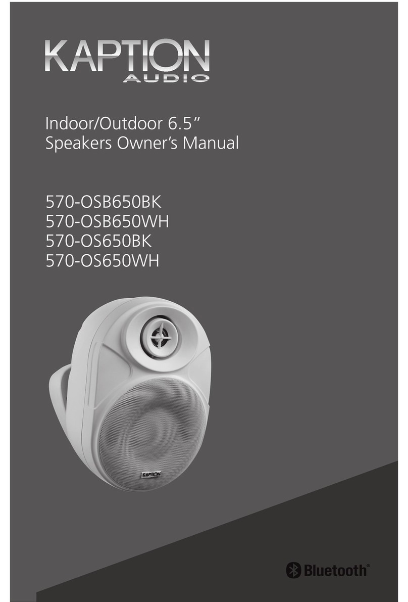 Kaption Audio 570-OSB650BK owner's manual