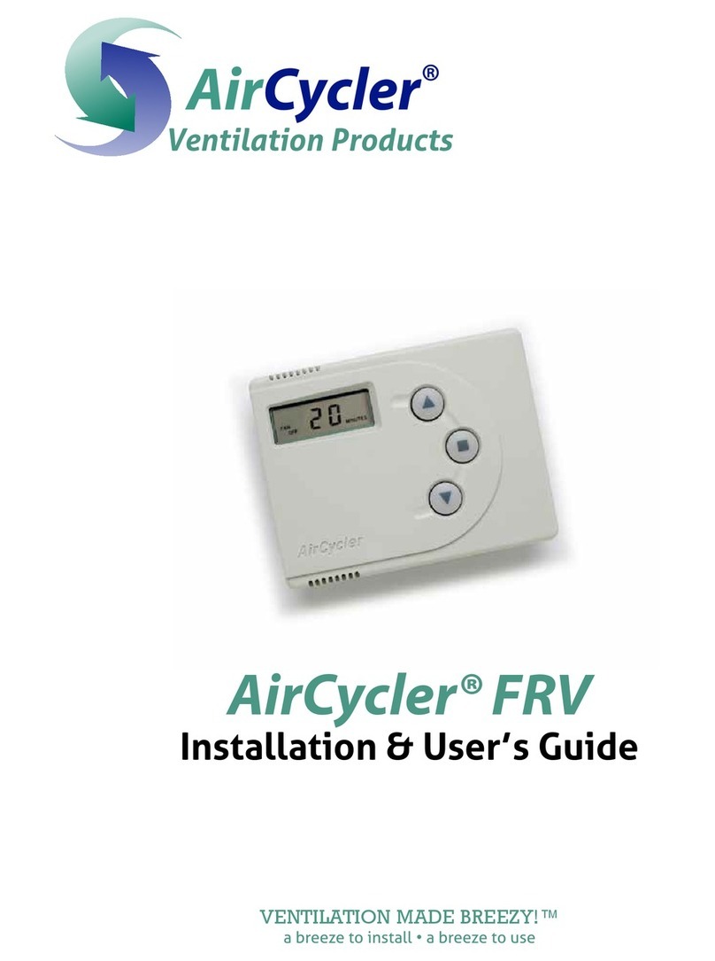 AirCycler FRV Installation & user guide