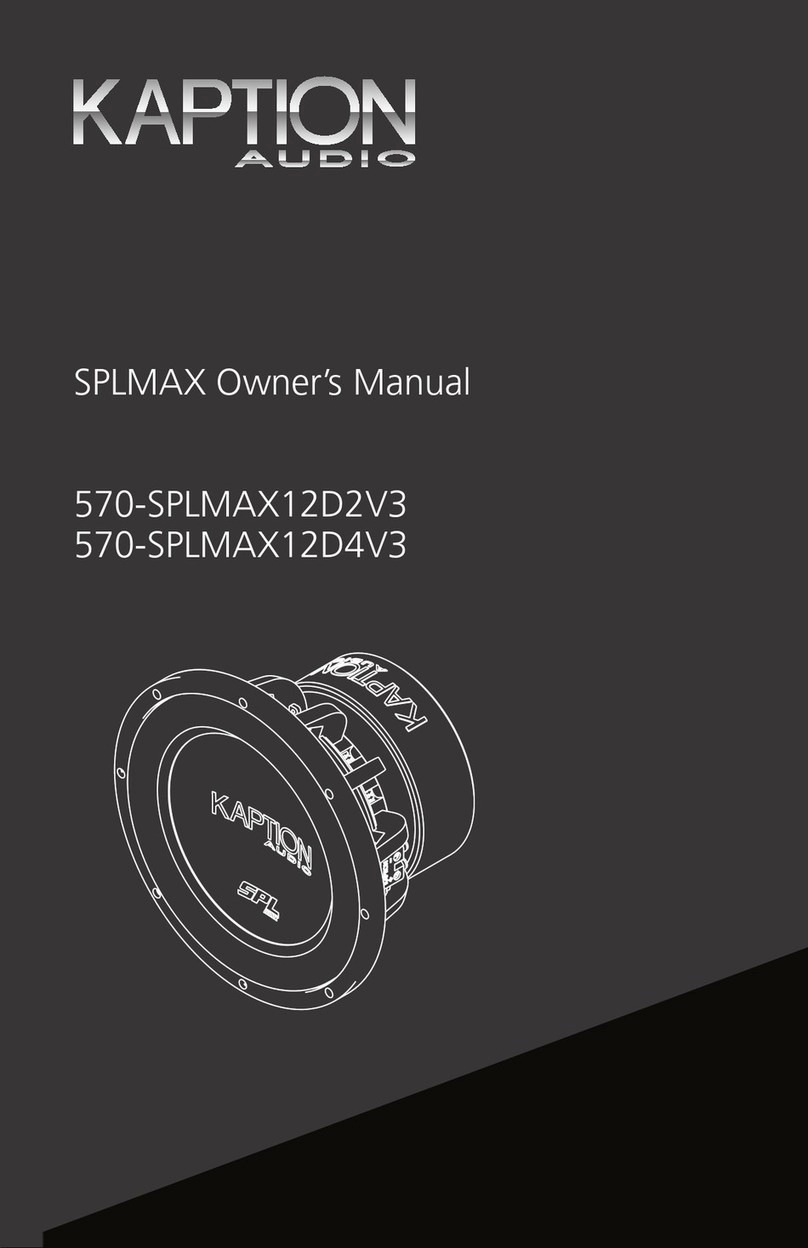 Kaption Audio 570-SPLMAX12D2V3 User manual