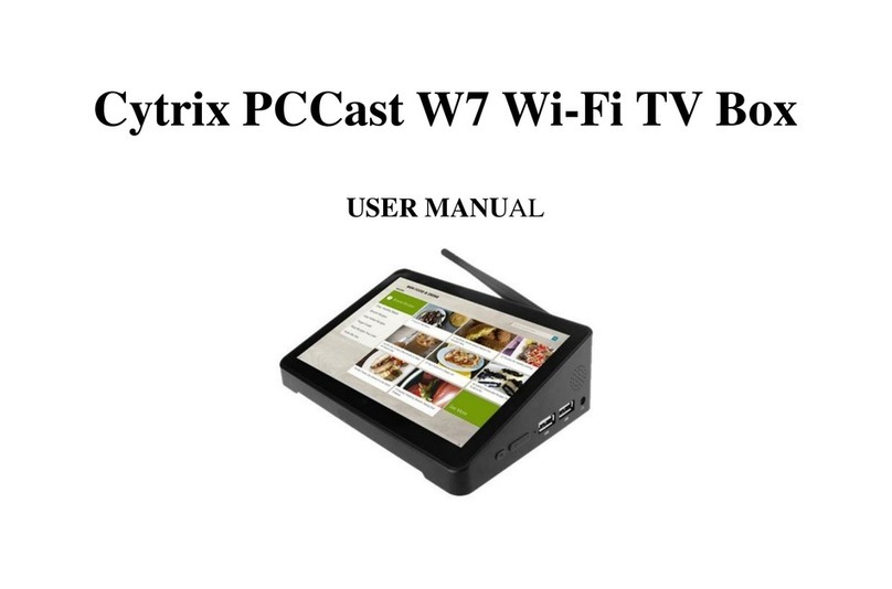 Cytrix PCCast W7 user manual