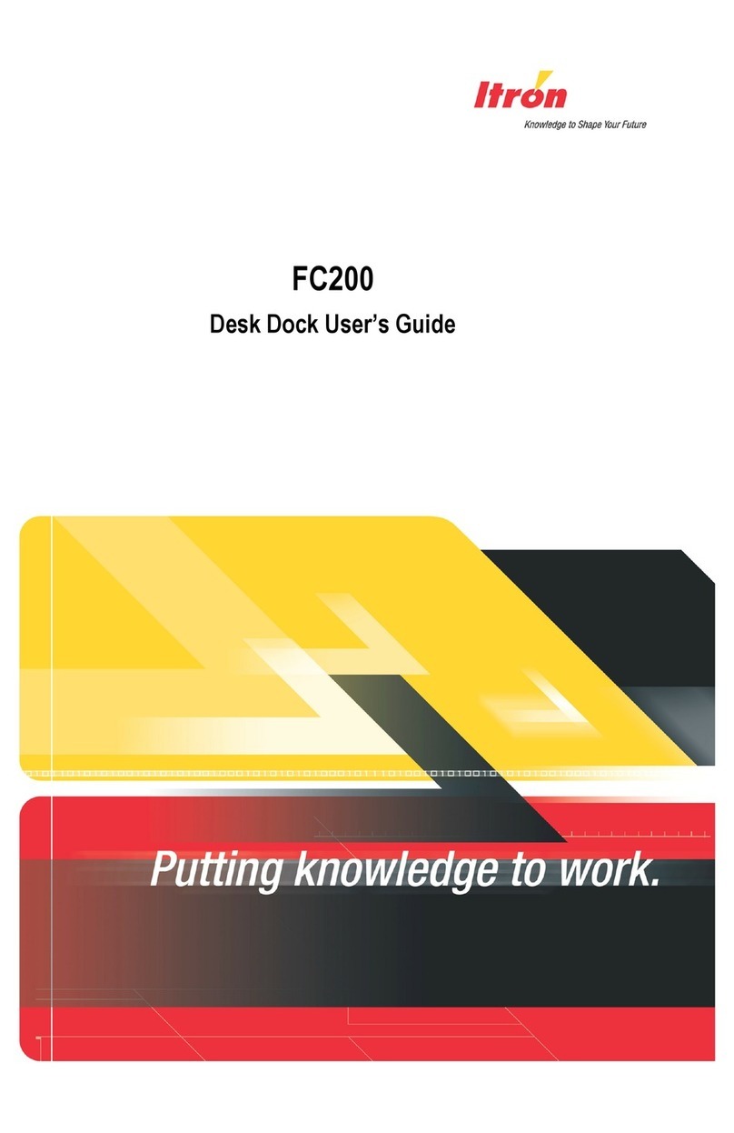 ITRON FC200 Desk Dock User manual