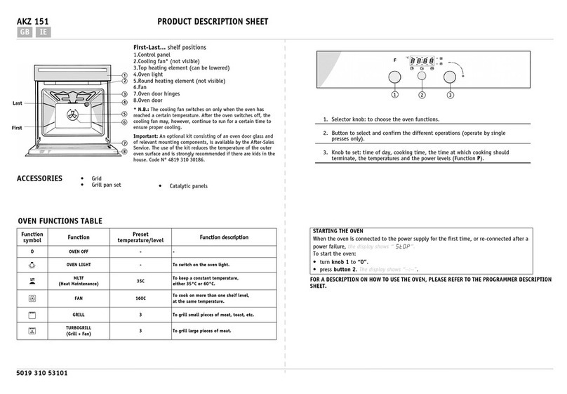 Whirlpool AKZ 151 User manual