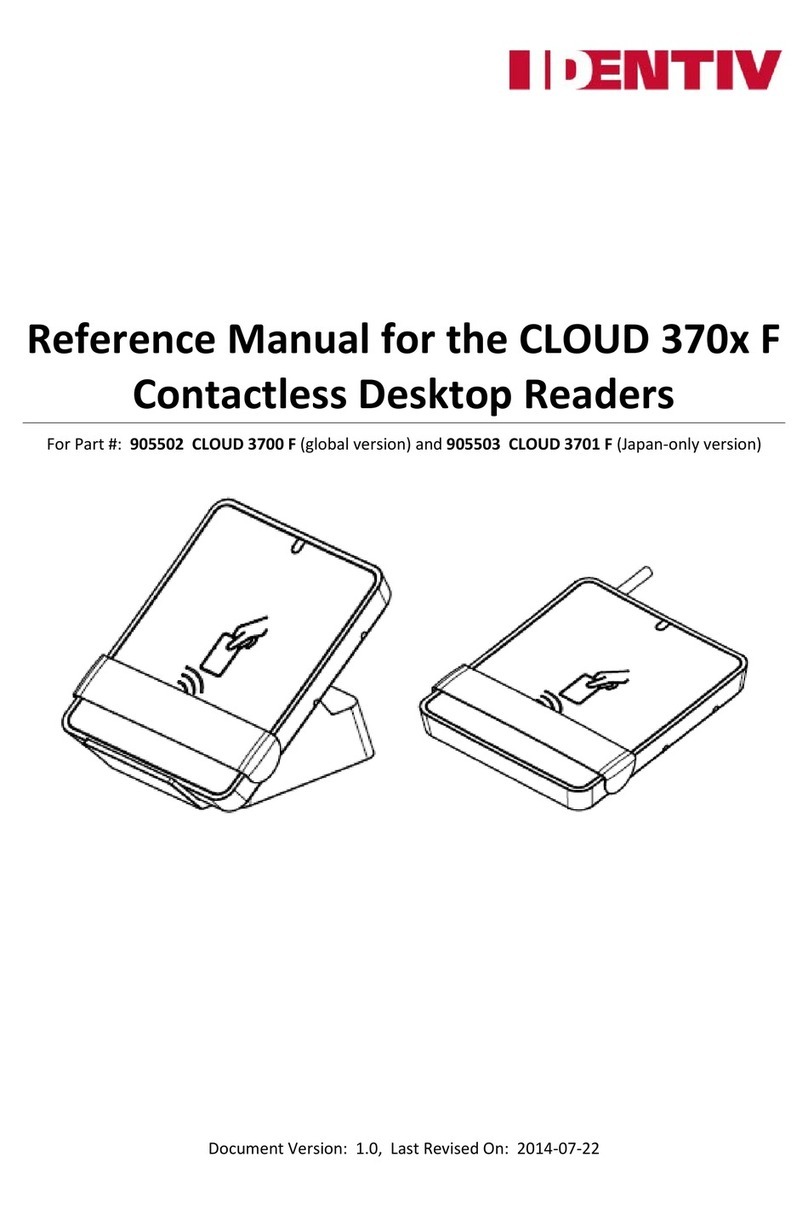 Identiv CLOUD 3700 F Reference manual