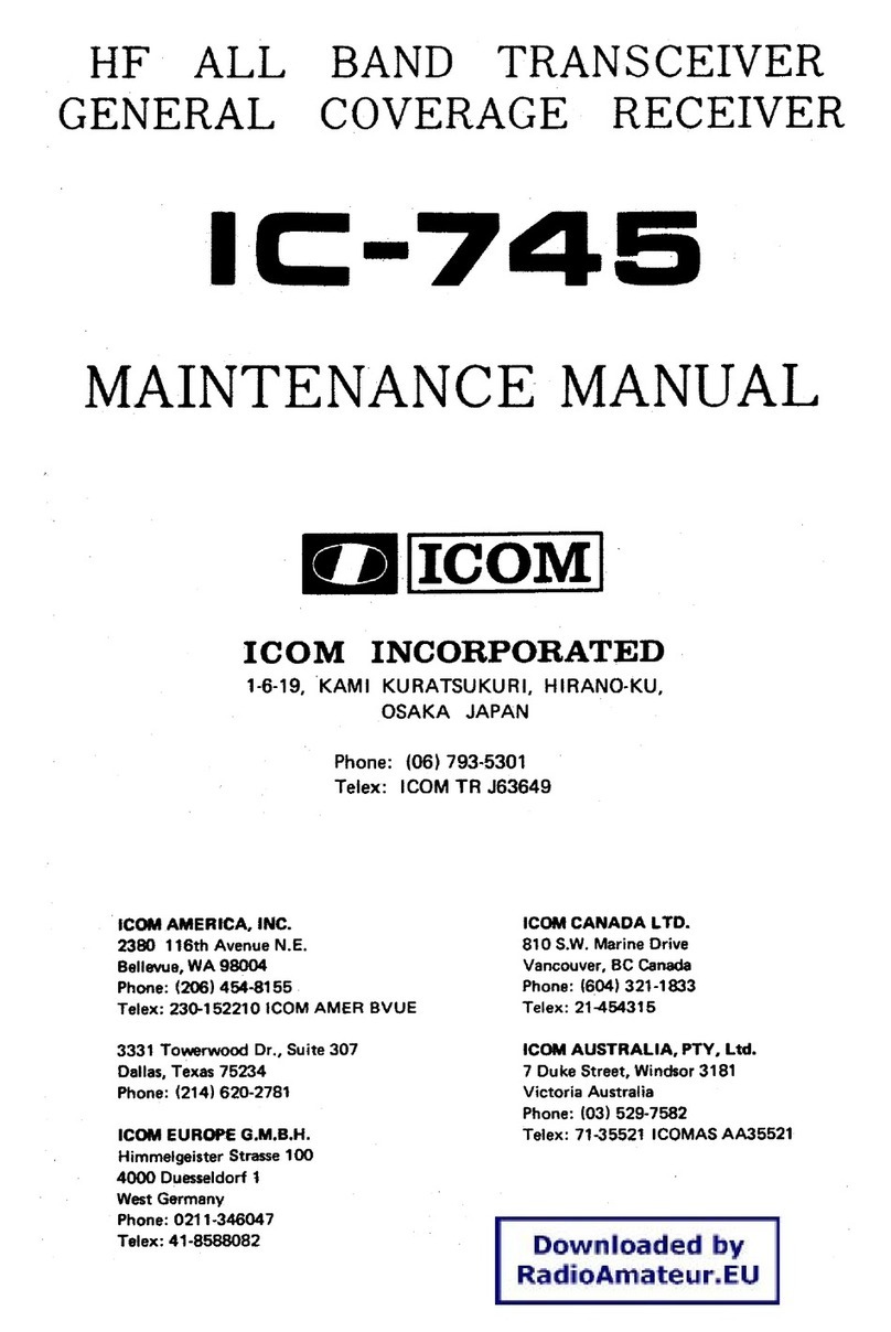 Icom IC-745 Maintenance manual