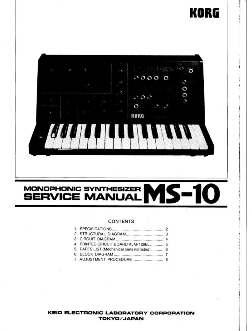 Korg MS-10 Service manual