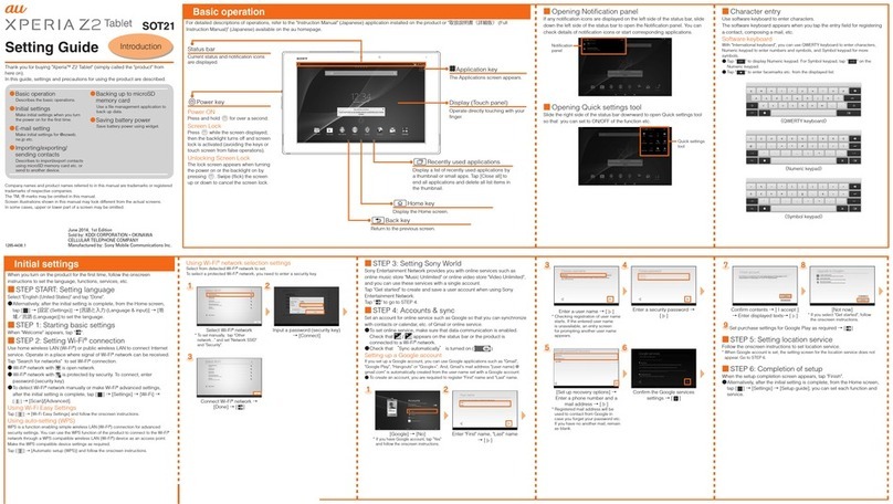 Sony Xperia Z2 Service manual