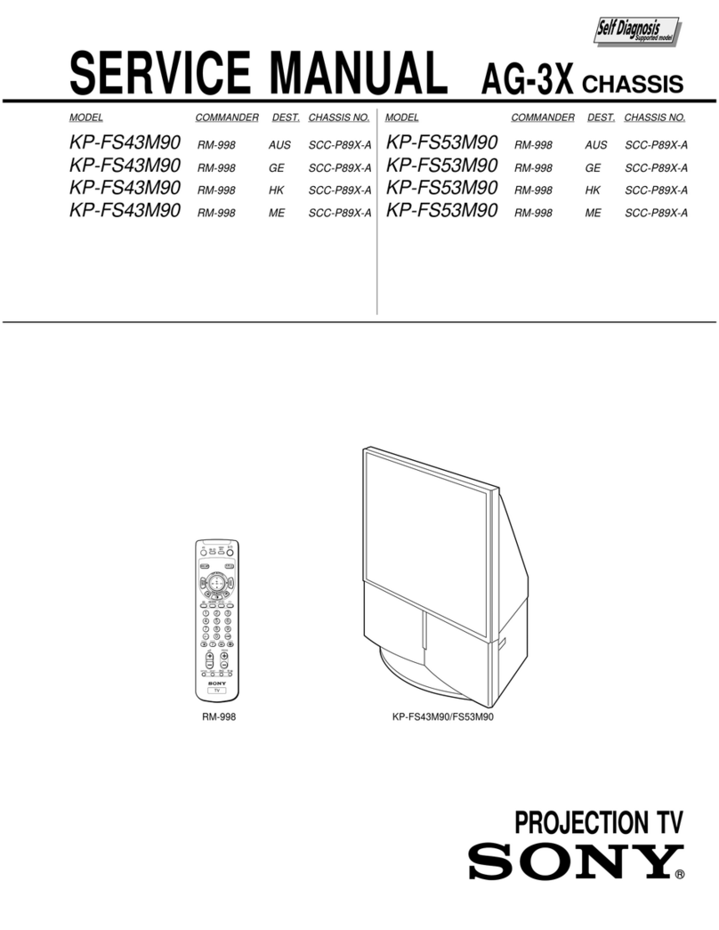 Sony KP-FS43M90 Service manual