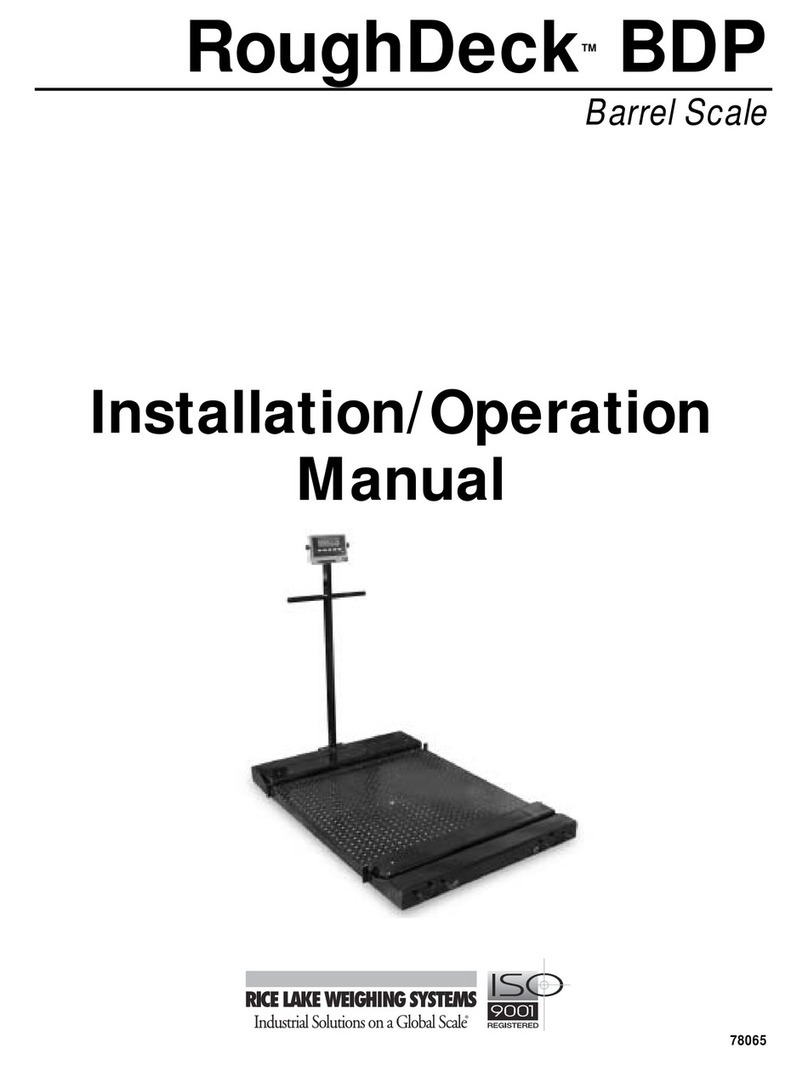 Rice Lake RoughDeck BDP User manual