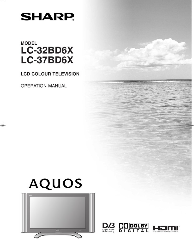 Sharp LC-32BD6X User manual