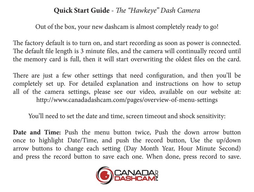 Canada Dashcam.com Hawkeye quick start guide