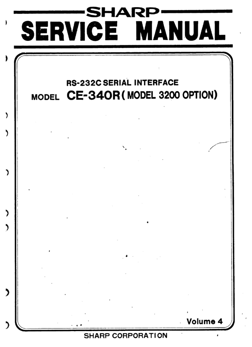 Sharp CE-340R User manual