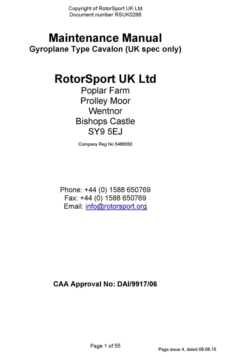 RotorSport Poplar Farm Maintenance manual