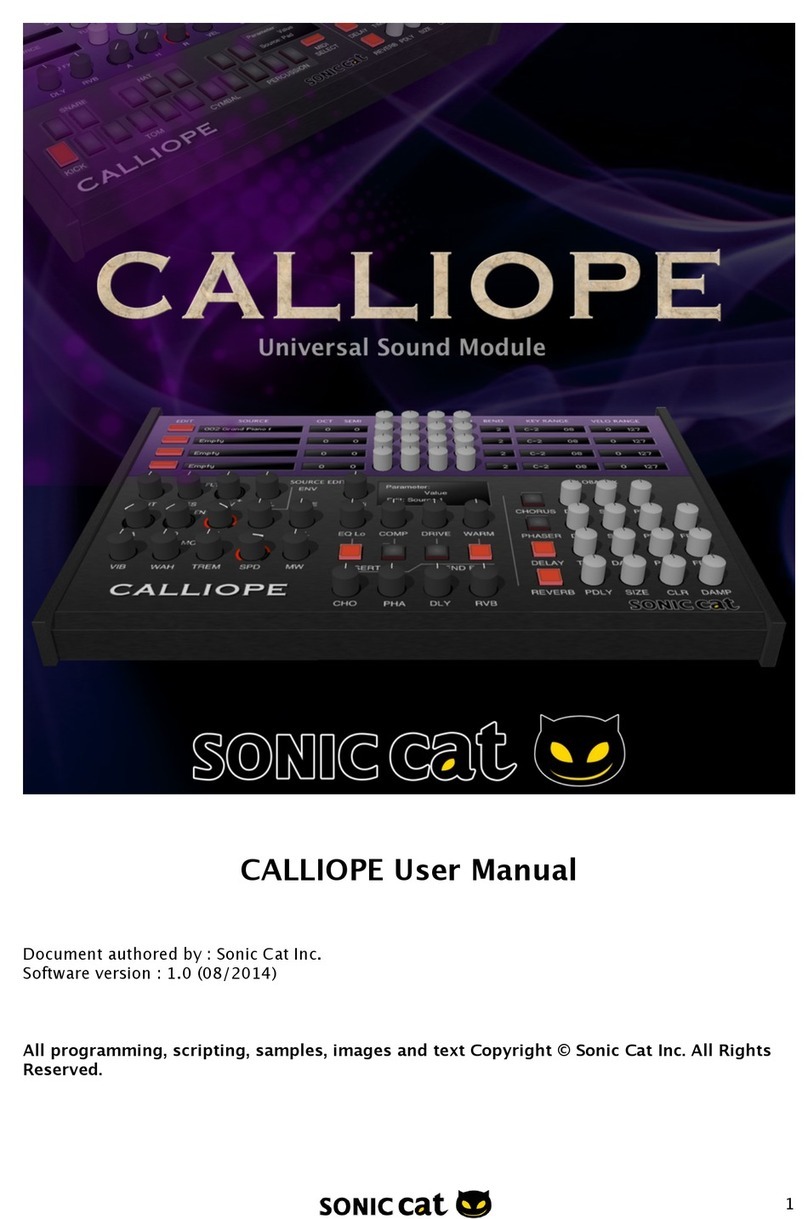 Sonic Cat CALLIOPE user manual