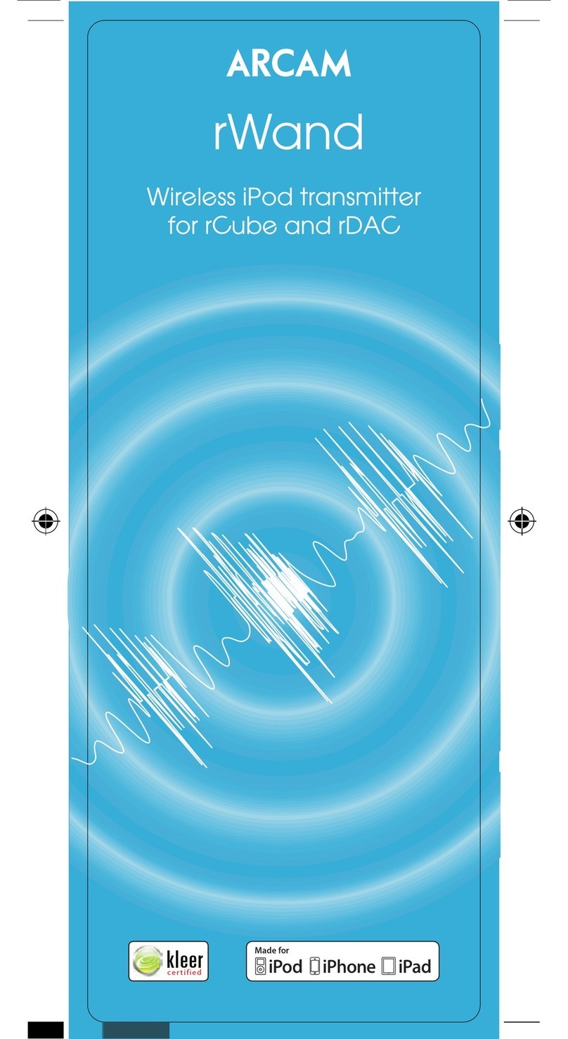Arcam rWand Initial setup