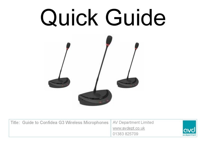 avd Confidea G3 quick guide
