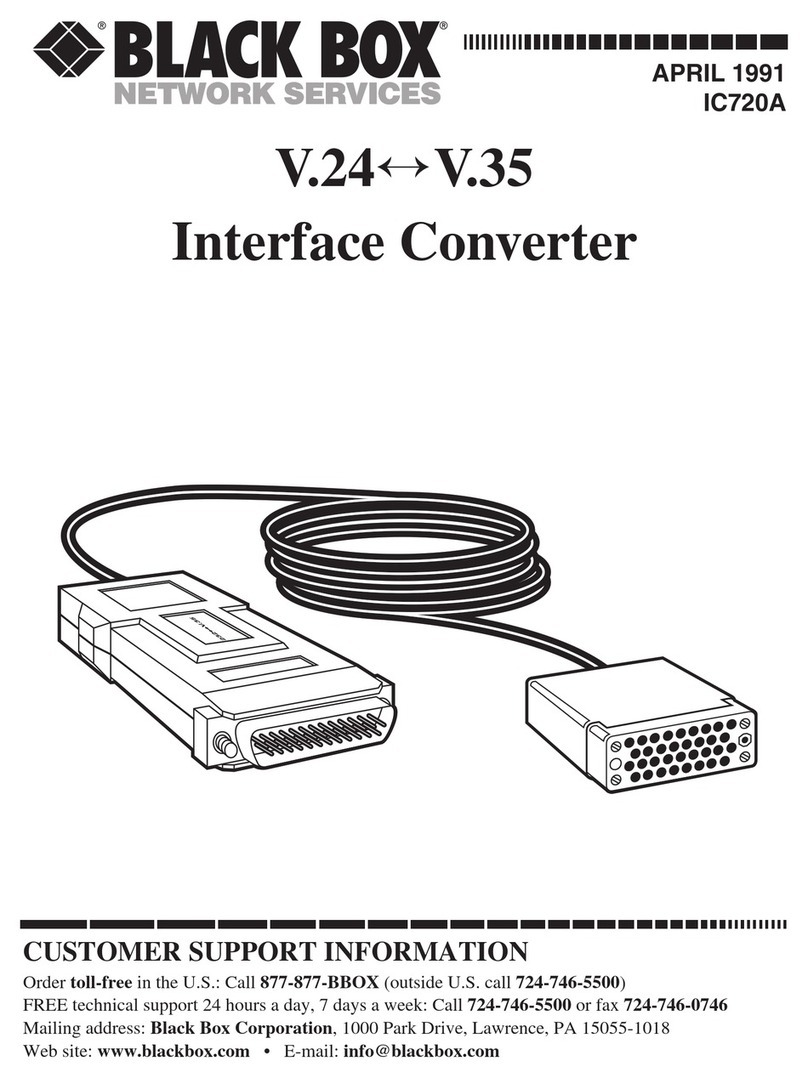 Black Box IC720A User manual Black Box IC720A User manual