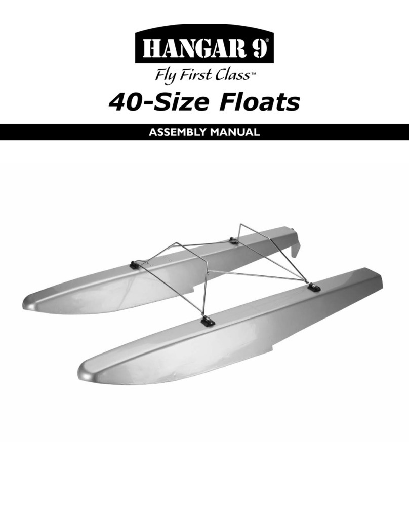 Hangar 9 40-Size Floats User manual