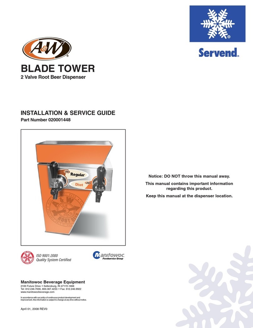Servend BLADE TOWER Installation & service guide