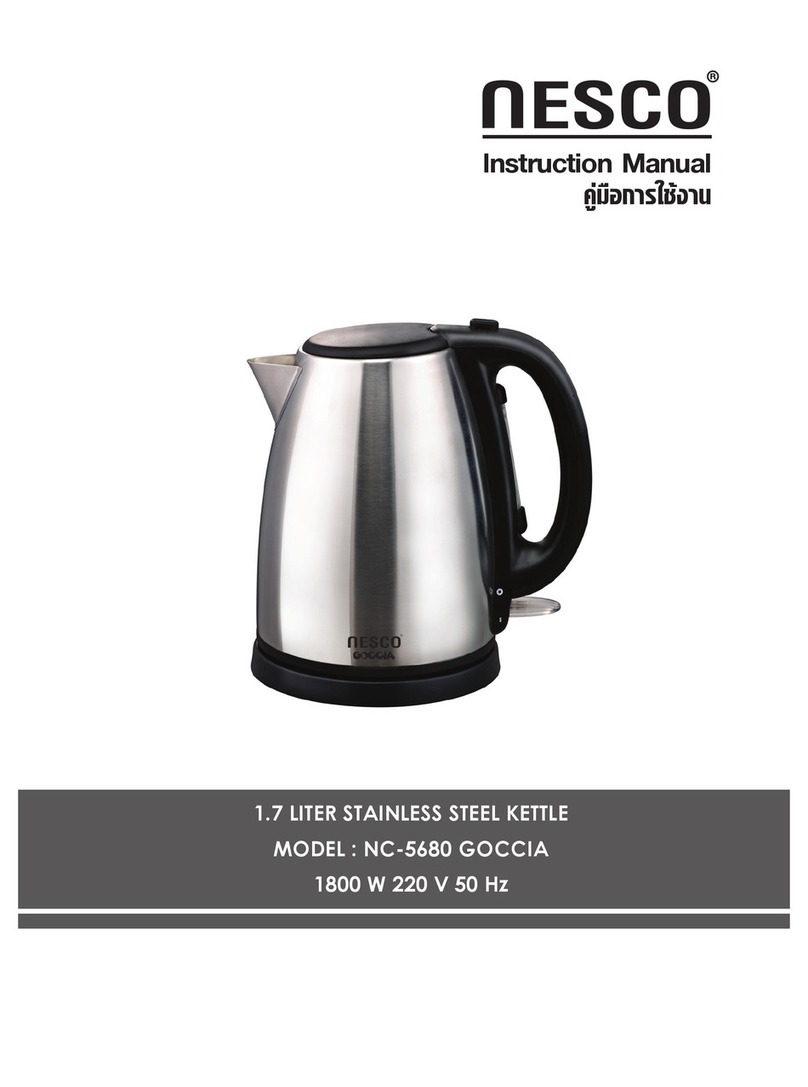 Nesco NC-5680 GOCCIA instruction manual