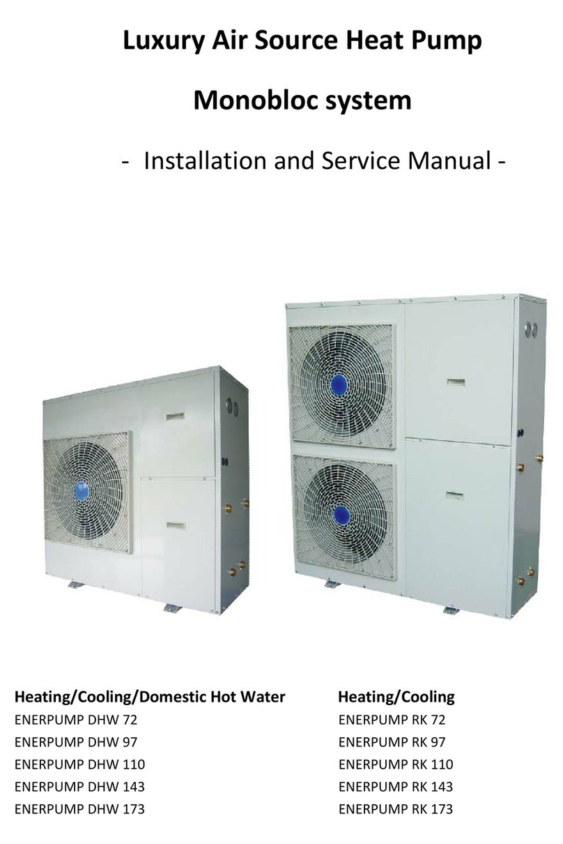 Unical ENERPUMP DHW 72 Installation and service manual