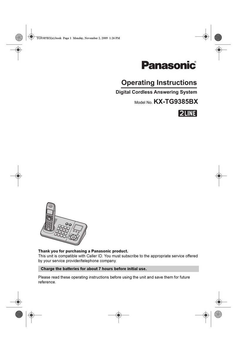 Panasonic X-TG9385BX User manual