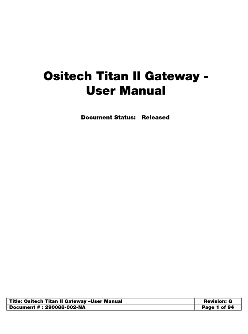 Ositech comm Titan II user manual