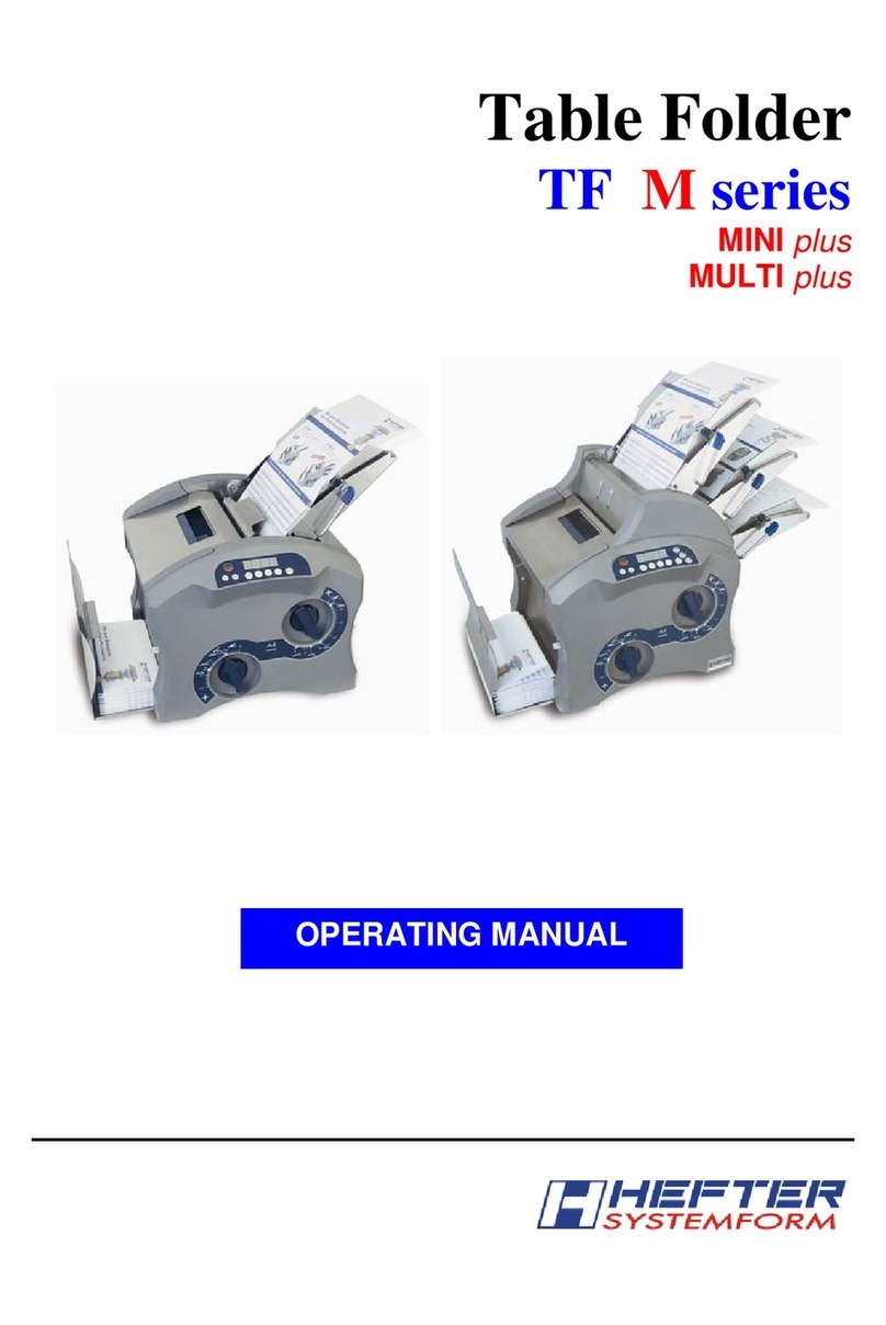 Hefter TF MINI plus operating manual