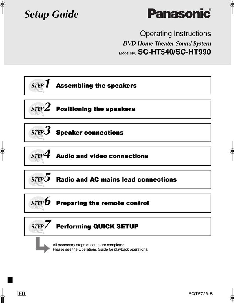 Panasonic SC-HT540 User manual