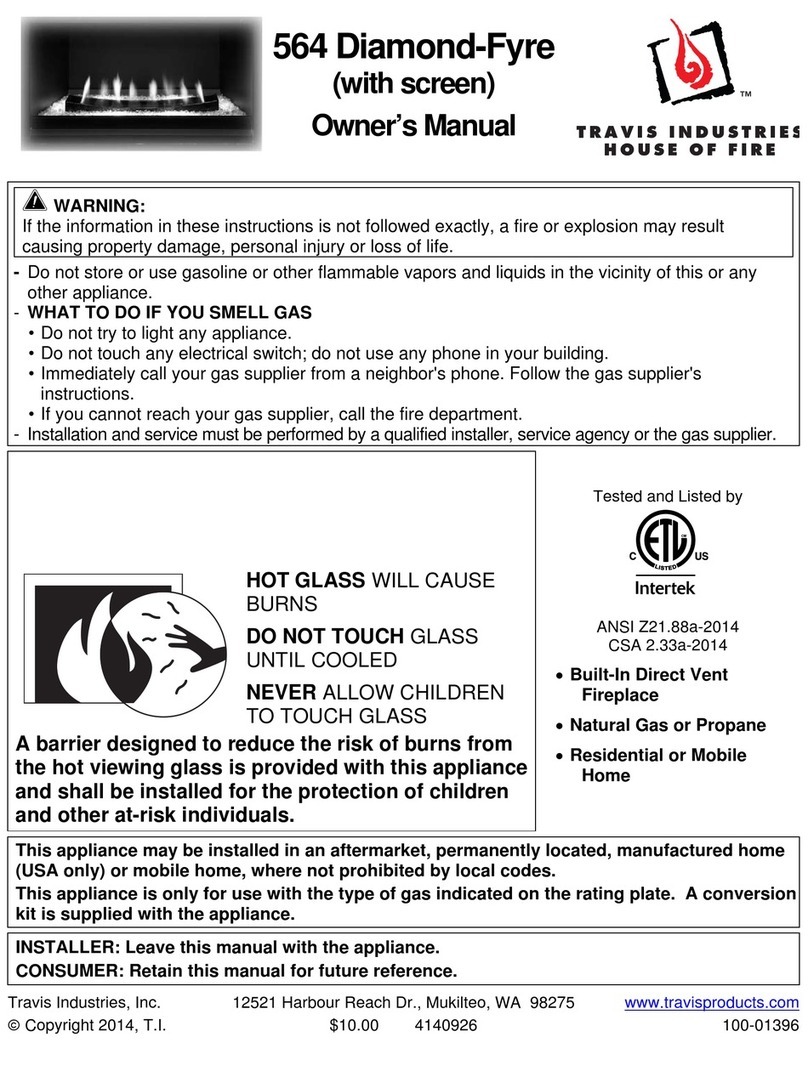 Travis Industries 564 DF GSR2 User manual Travis Industries 564 DF GSR2 User manual