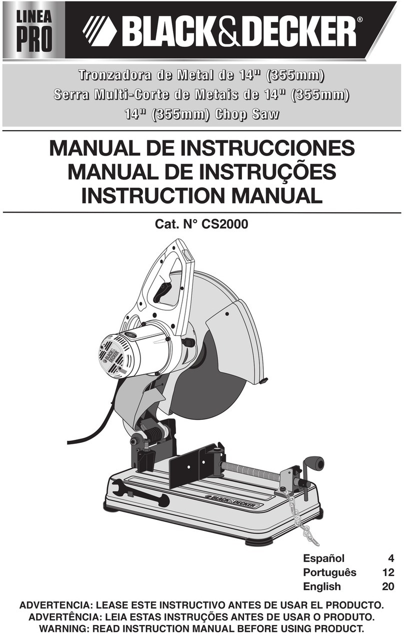 Black & Decker Linea Pro CS2000 User manual Black & Decker Linea Pro CS2000 User manual