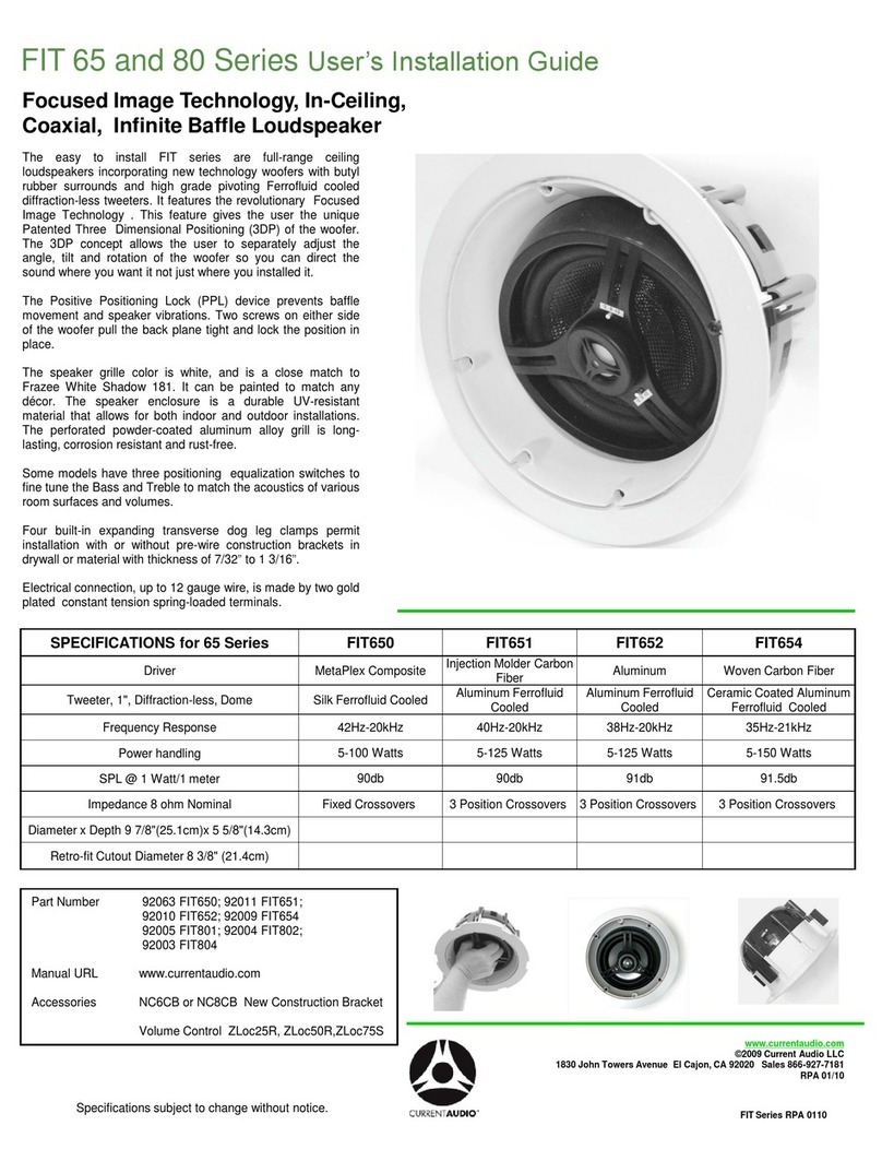 Current Audio FIT801 Troubleshooting guide