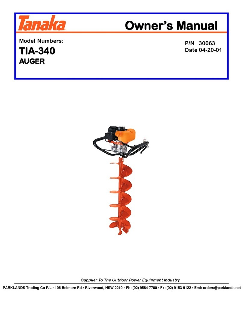 Tanaka TIA-340 owner's manual