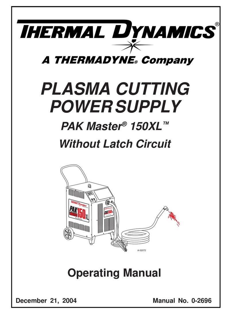 Thermal Dynamics PAK Master 150XL User manual