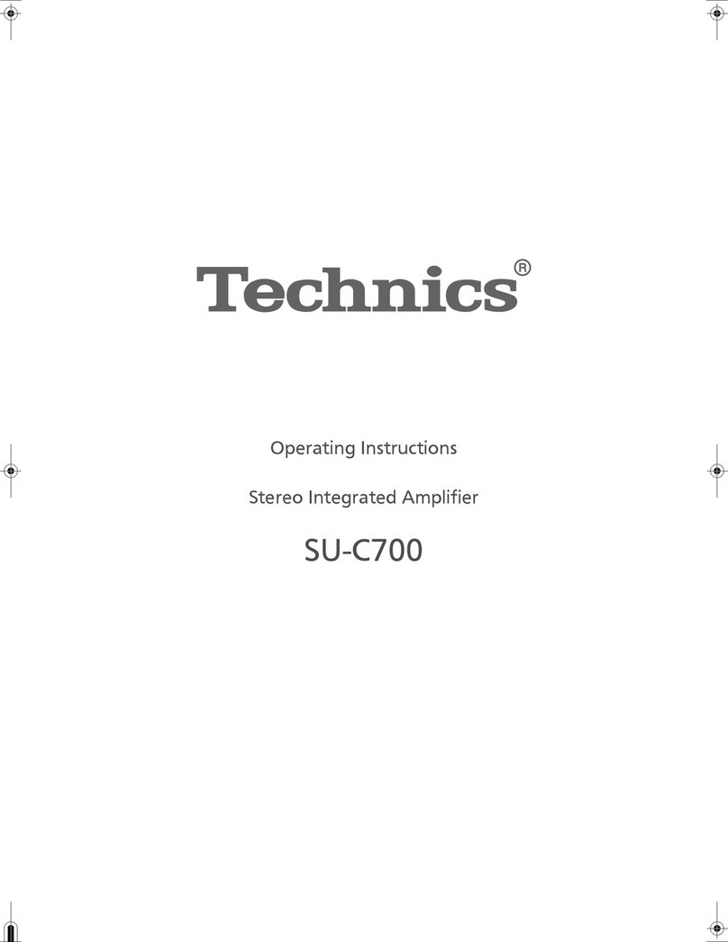 Technics SU-C700 User manual Technics SU-C700 User manual