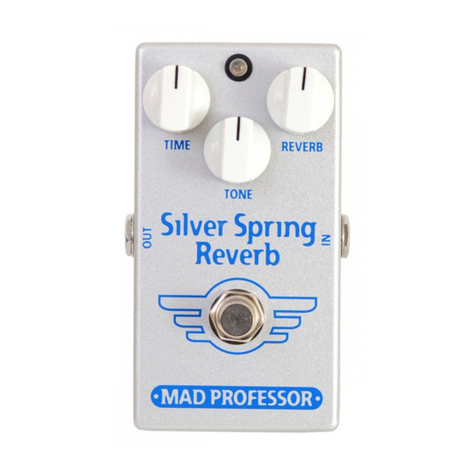 Mad Professor Silver Spring Reverb owner's manual