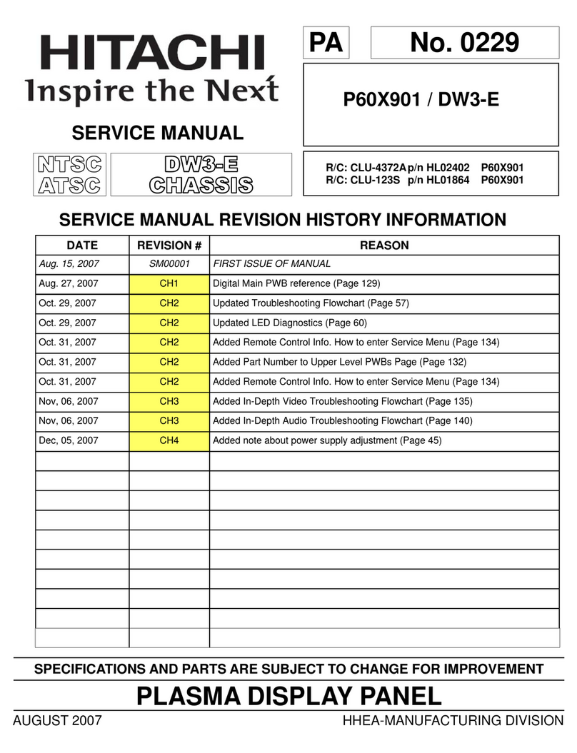 Hitachi Director's P60X901 User manual