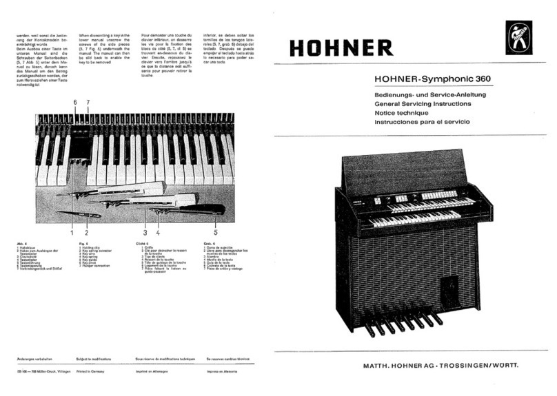 Hohner Symphonic 360 Operating instructions