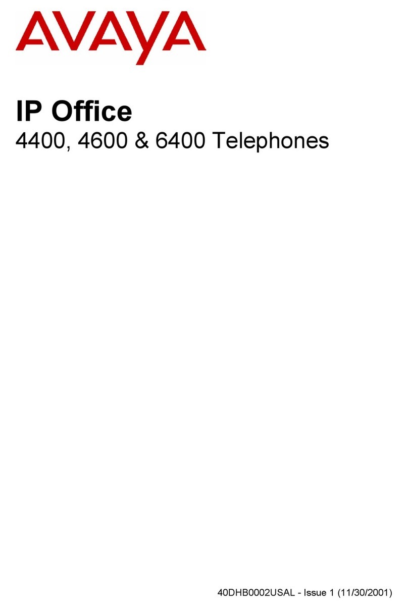 Avaya 4400 Series user manual